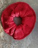 gumki do włosów Scrunchie premium (BA)WEŁNA - bordowy 1