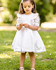 sukienki dla dziewczynki Piękna muślinowa haftowana sukienka z koronką Camile 5