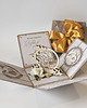 kartki scrapbooking 50 rocznica ślubu, złote gody, exploding box, kartka 3d 2