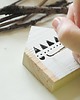 klocki i zabawki drewniane komplet 3 szt - drewniane domki ręcznie malowane 4