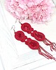 kolczyki soutache Czerwone kolczyki sutasz - kolekcja Glamour 3