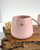 kubki Kubek Beczułka ręcznie robiony z sercem 320 ml - Różowy 1
