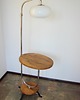 lampy podłogowe Lampa podłogowa ze stolikiem, lata 40. 8
