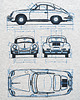 t-shirty męskie Koszulka PORSCHE 356 GRAY tshirt 1