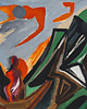 obrazy Rybołowie w surfie - Ernst Wilhelm Nay - obraz na płótnie lub plakat 1