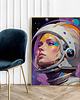 plakaty Dziewczyna astronautka - plakat/ilustracja 1