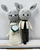 Ślub - inne Młoda para króliczki ręcznie robione prezent ślubny 2