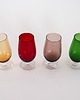 szklanki i kieliszki Komplet kolorowych kielichów, włoski design, lata 70, produkcja: Włochy 3