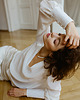 bluzki z długim rękawem damskie Gianna silk blouse white 1