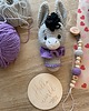 misie i maskotki Gift box dla maluszka, osiołek maskotka + zawieszka do smoczka 2