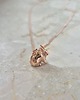 złote naszyjniki KRÓLICZEK - naszyjnik  różowe złoto 1