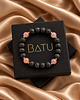 biżuteria męska Bransoletka z lawy wulkanicznej i kwarcu truskawkowego 1