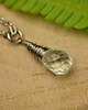 chokery Delikatny naszyjnik kropla kryształ górski wire wrapping 1