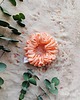 gumki do włosów Gumka jedwabna, scrunchie, frotka jasny łosoś MIDI 4