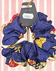 gumki do włosów XL duża gumka do włosów jedwab naturalny scrunchie granatowa kolorowa 2