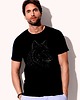 t-shirty męskie Koszulka organiczna z nadrukiem Wolf 1