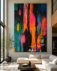 obrazy Duży obraz z reliefem  100x150cm 24h 4