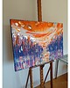 obrazy Obraz ręcznie malowany na płótnie 70x100 cm - Błysk zachodu 8