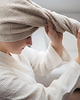 dodatki - łazienka - różne Lniany turban frotte natural 2