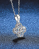 srebrne naszyjniki Naszyjnik srebrny Moissanite 1.2ct 925 2