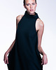 sukienki midi damskie Turtleneck marine 2