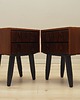 szafki Komplet szafek nocnych palisandrowych, duński design, lata 70, produkcja: Dania 7