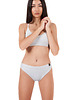 stroje kąpielowe i kostiumy kąpielowe damskie Top Bikini Welurowy Silver 1