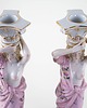 figurki i rzeźby Para figuralnych świeczników porcelanowych, styl Art Deco 5