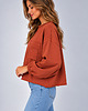 bluza bez kaptura damska Bluza Flavia Terakota 1