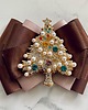 broszki Brosza z Choinką z perłami Mikołajki Święta 6