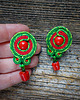 kolczyki soutache Papryczki - letnie kolczyki soutache 2