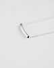 srebrne naszyjniki Rhodium Plated Square Tube Necklace 1