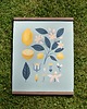 plakaty Plakat  "Cytryny" 30x40cm na miętowym tle 6