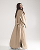 płaszcze damskie Parka Longline Collar Oversize mocca 4