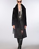 płaszcze damskie Czarny płaszcz z alpaki 36 2
