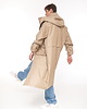 płaszcze i kurtki męskie Parka Longline Hoodie Oversize mocca 7