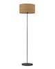 lampy podłogowe Skandynawska lampa stojąca do salonu z fornirowym kloszem WERONA ECO FORNIR 1