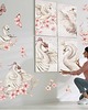 obrazy i plakaty do pokoju dziecięcego Plakat na ścianę łabędź w masce - Swan Vintage 3