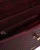 torebki do ręki Torebka skórzana MIA - BURGUNDY SNAKE 2