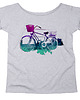 t-shirt damskie Rower Oversize Szary 1