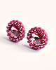 kolczyki swarovski Light Rose, kolczyki z kryształami Swarovskiego, beading 1