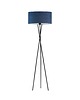 lampy podłogowe Czarna lampa podłogowa do salonu na 3 nogach PARYŻ VELUR 3