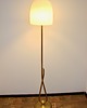 lampy podłogowe Lampa podłogowa Mid-Century Brass & Glass, lata 50. 5