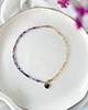 chokery Naszyjnik Choker Ametyst LILI 1