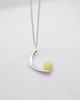 wisiory Amber as a Pearl / silver necklace with Amber 6