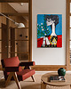 obrazy "Jacqueline z kwiatami" - Pablo Picasso - obraz na płótnie lub plakat 2
