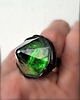 pierścionki - różne Zielony pierścień Magiczny. Zieleń to kolor nadziei Szklany handmade 2