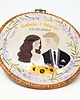 Ślub - inne Haft ślubny w oprawie 20 cm,pamiątka ślubna, podziękowania ślubne 43 1