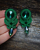 kolczyki soutache Zielone  kolczyki soutache 4