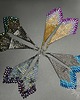 kolczyki szklane Corriente, srebrne "indiańskie" kolczyki, beading 4